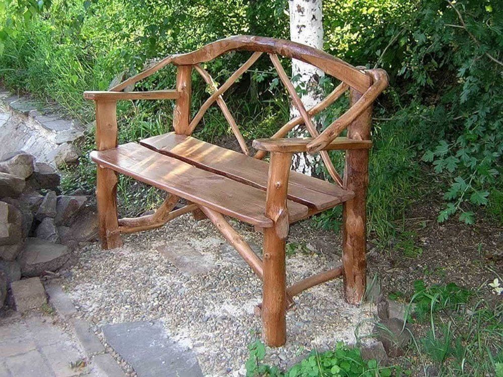 Садовая скамейка для дачи. фото, чертежей с размерами